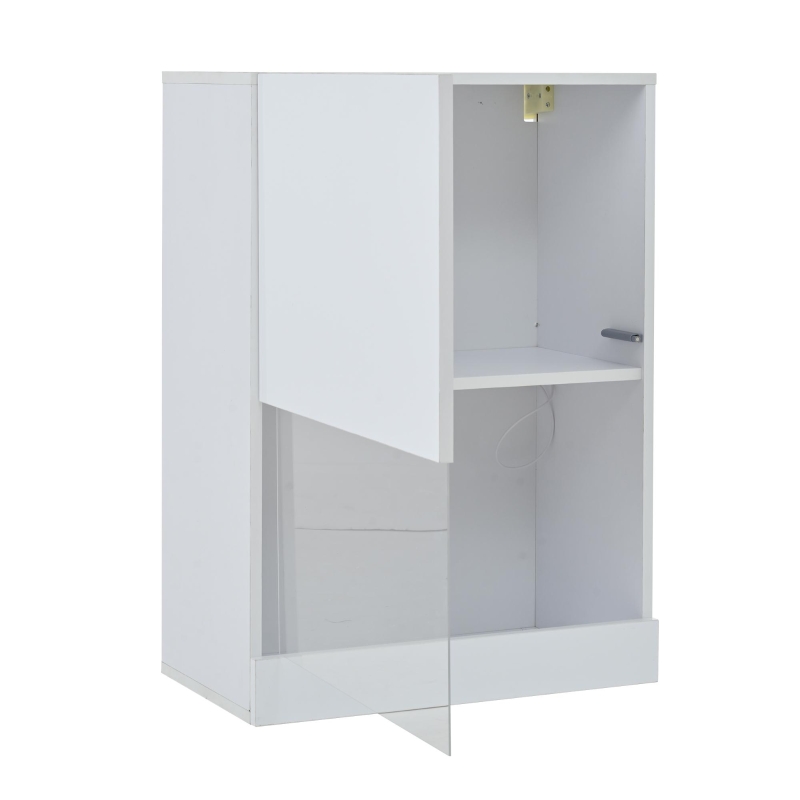 3-Piece TV Wall Unit Set with App-Controlled LED Lights, High-Gloss TV Cabinet Set for Modern Living Areas, 175L x 39W x 34H cm, White