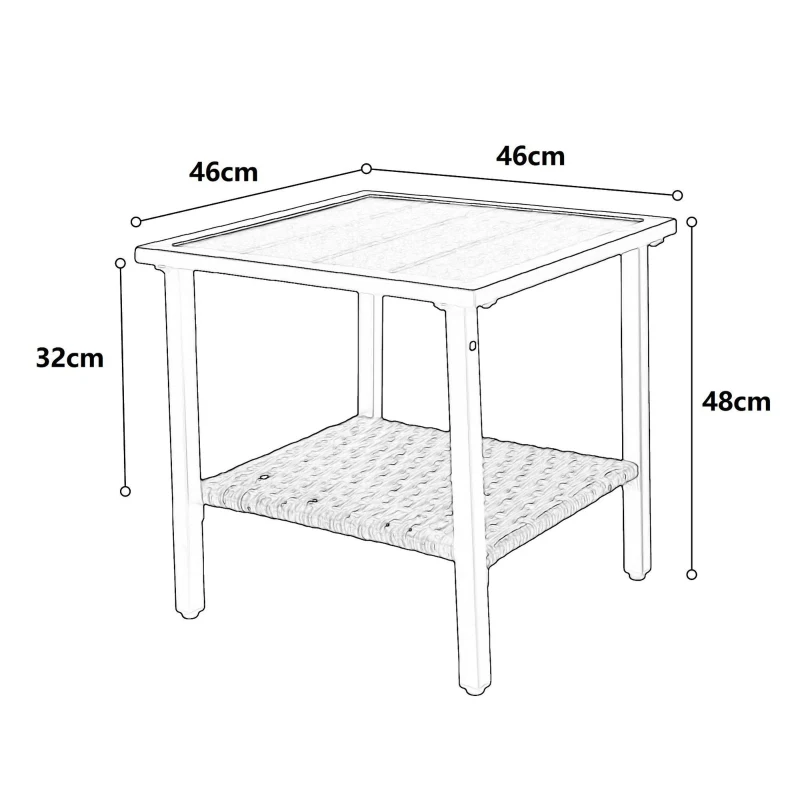 Outdoor-Dreh-Schaukelstuhl-Set, Set 3 Stück mit 1 Tisch und 2 Schaukelstühle, 360° Dreh- und Schaukelfunktion, Braun+Grau