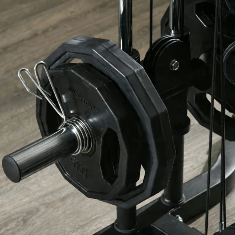 SPORTNOW Máquina de Multiestación Musculación Entrenamiento Carga 120 kg 170x139x200 cm Negro