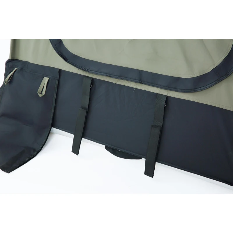 Aufblasbares Camping-Dachzelt fürs Auto/SUV, Platz für 2 Erwachsene + 1 Kind, 220x145x140 cm, Grün