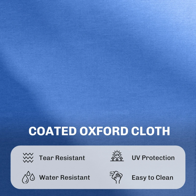 Outsunny Outdoor Foldable Sun Lounger, 4 Level Adjustable Backrest Reclining Sun Lounger Chair with Pillow and Reading Hole, Blue