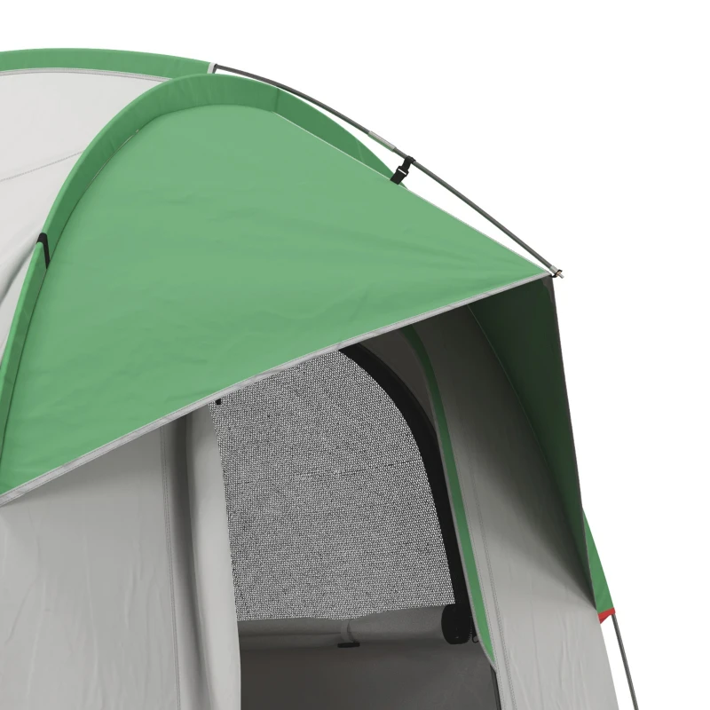 Outsunny SUV Car Tent for Camping, Waterproof PU2000mm, 5 Man Tailgate Tent, 2.4 x 2.1 m, Grey and  Green