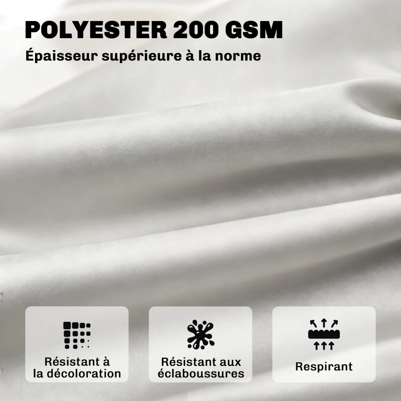 Outsunny Coussin matelas assise dossier pour banc de jardin balancelle canapé 3 places grand confort 150 x 98 x 8 cm gris clair