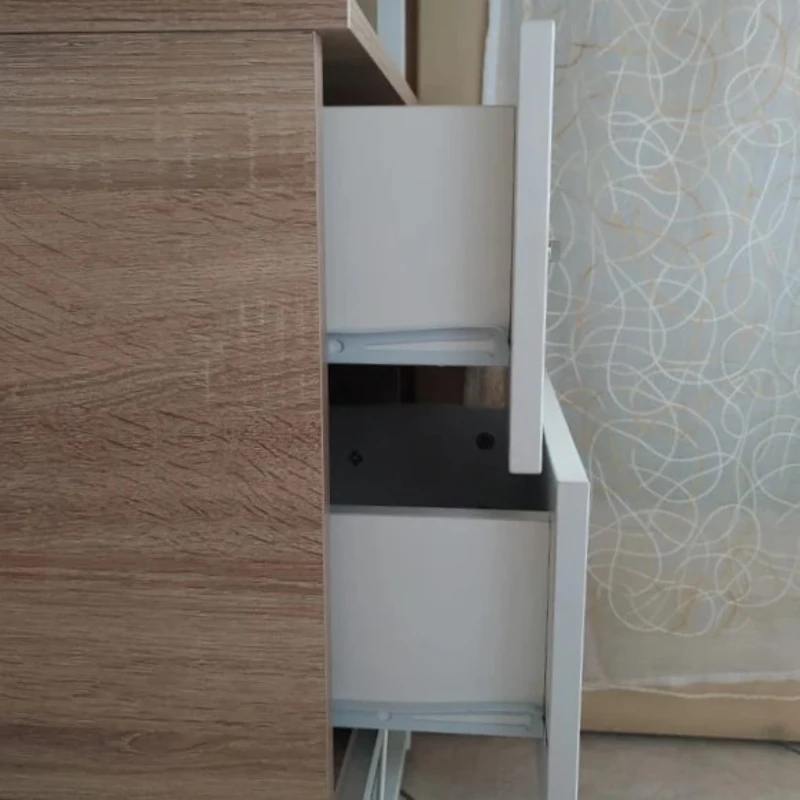 HOMCOM Computer Desk with Drawers and Bookshelf, Writing Desk for Home Office with Storage Shelves, Study Workstation, Oak