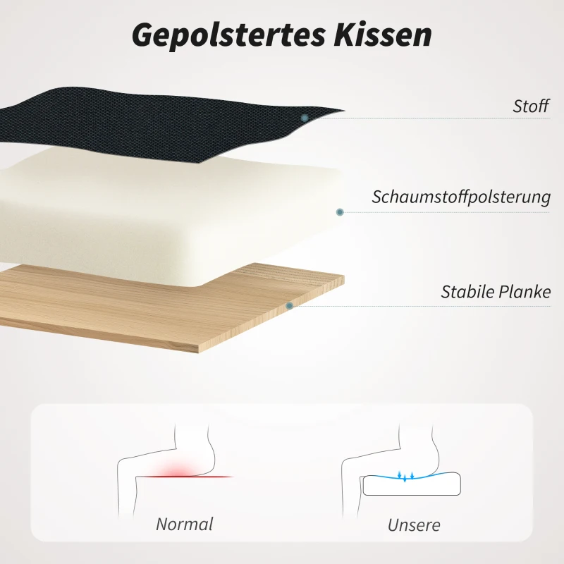 HOMCOM Atmungsaktiver Mesh-Bürostuhl, Ergonomischer Drehstuhl mit klappbaren Armlehnen und Lendenwirbelstütze, Schwarz