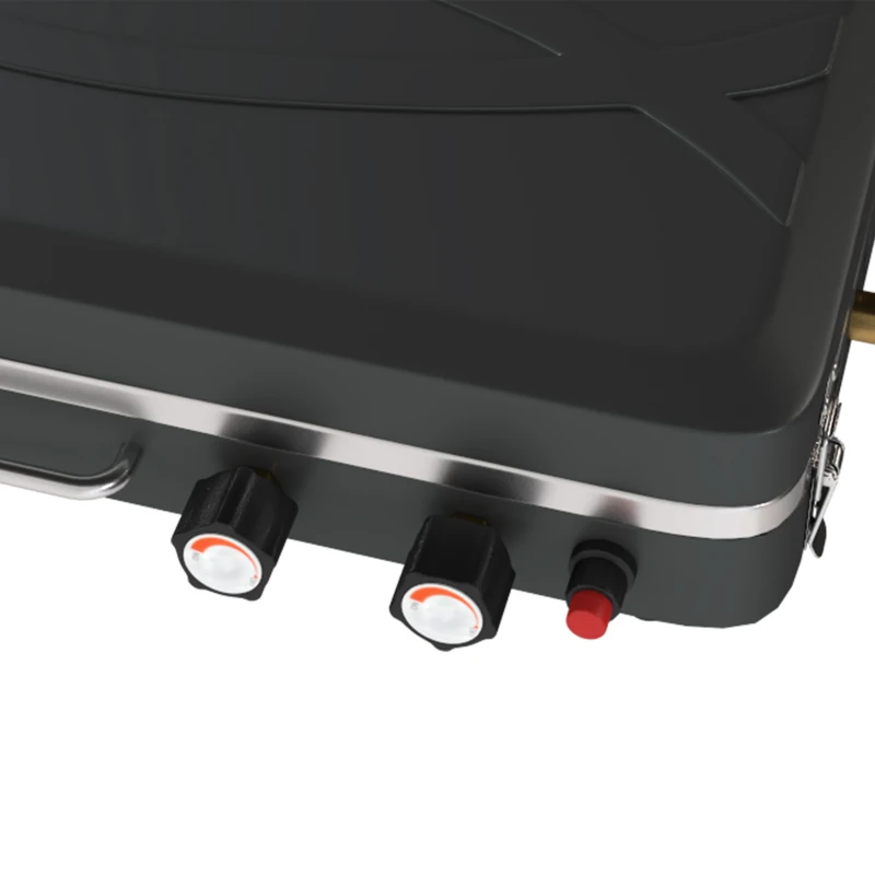 Outsunny Barbecue a Gás Portátil 2 em 1 Barbecue a Gás Propano 20.000 BTU de Mesa ou de Pé 61x47x88 cm Preto