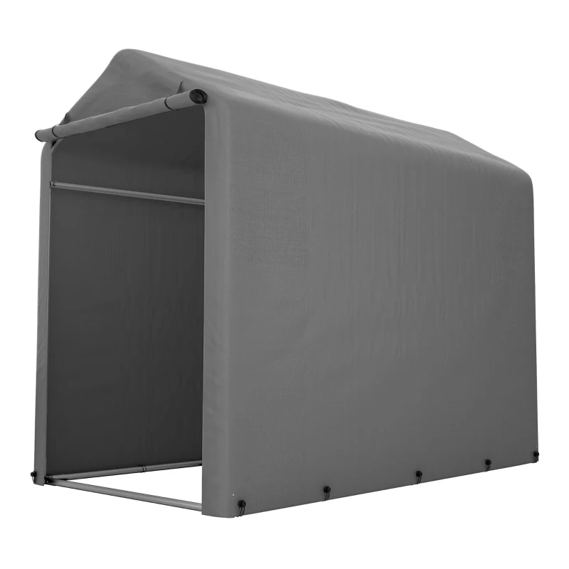 Fahrradgarage mit Rolltor, 187X100X160 cm, Dunkelgrau