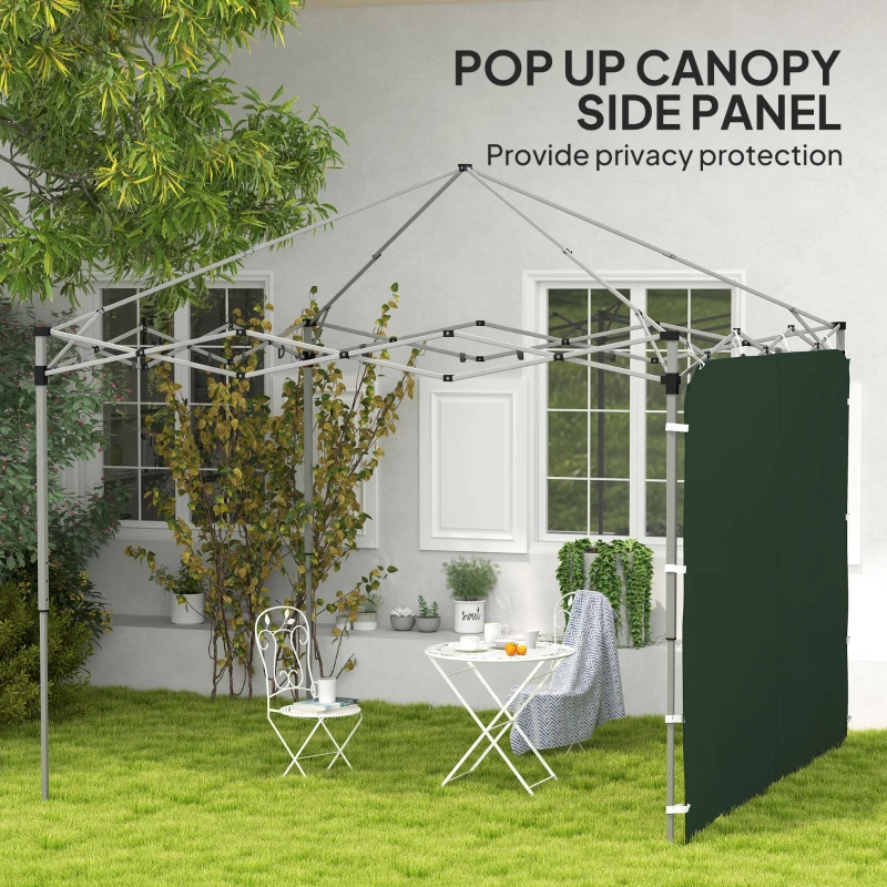 Outsunny 195 x 295cm Replacement Gazebo Sidewall - Green