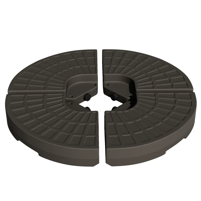 Outsunny Set of 4 Fillable Parasol Weights - 100kg