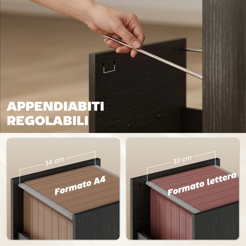 HOMCOM Scrivania Ufficio Tavolo Computer Salvaspazio, 120x52.3 cm, Nero