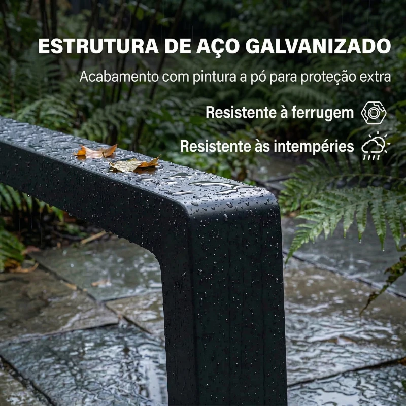 Outsunny Espreguiçadeira Dobrável com Apoio para os Pés Retrátil Encosto Ajustável em 5 Níveis Tecido Textilene Estrutura de Aço Cinza Escuro