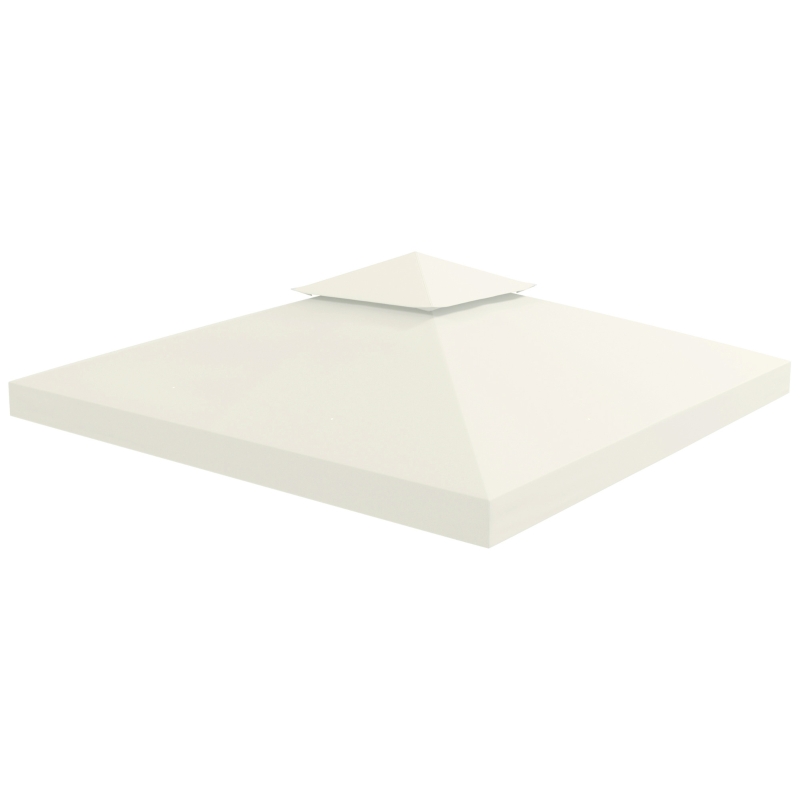 Outsunny Gazebo Replacement Canopy 3x3 m-Cream White(m-11)