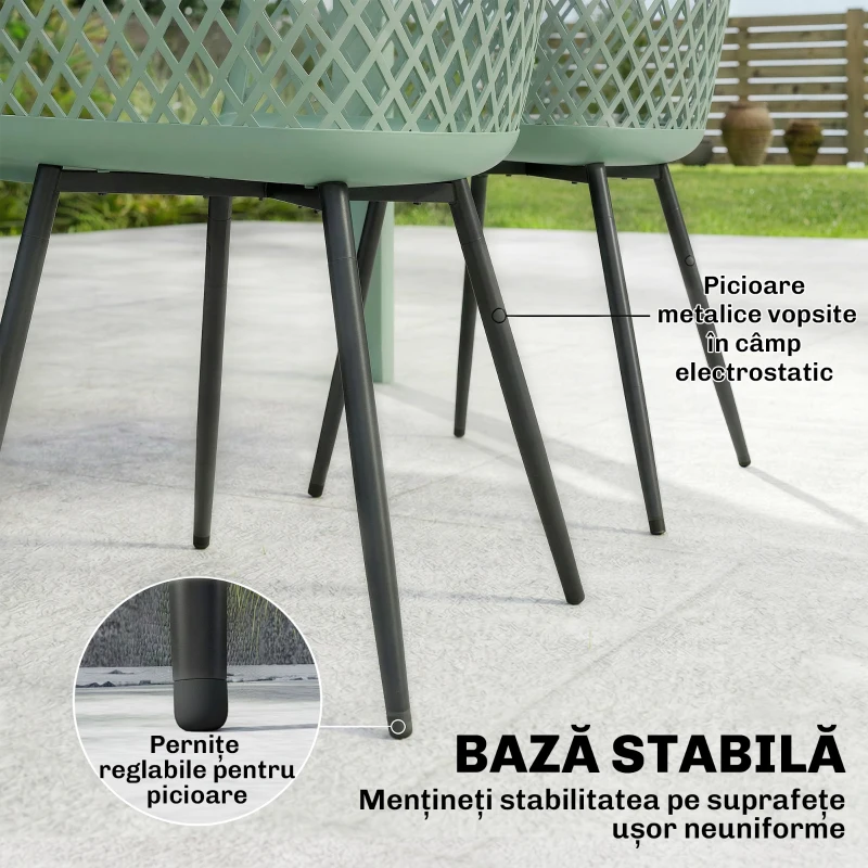 Outsunny scaune confortabile pentru exterior, mobilier de terasă, scaune confortabile pentru patio și terase