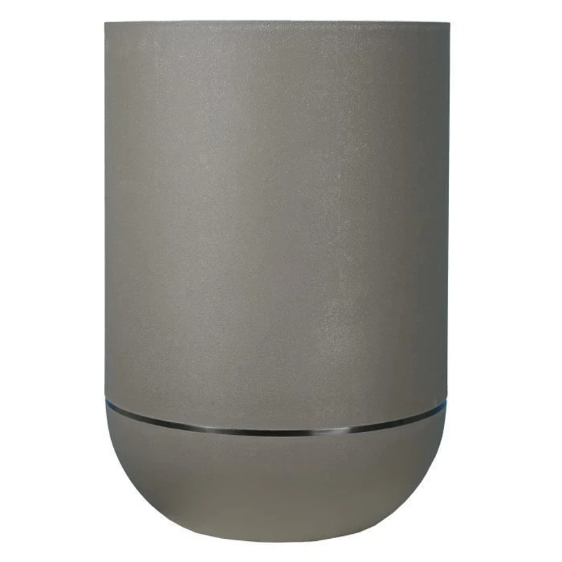 Bac a fleurs - RIVIERA - GRANIT TULIPE - Plastique - D50 x H71 cm - Gris