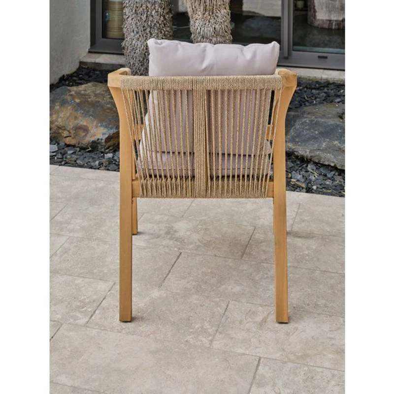 Lot de 2 fauteuils de jardin - DCB GARDEN - Serena-FT