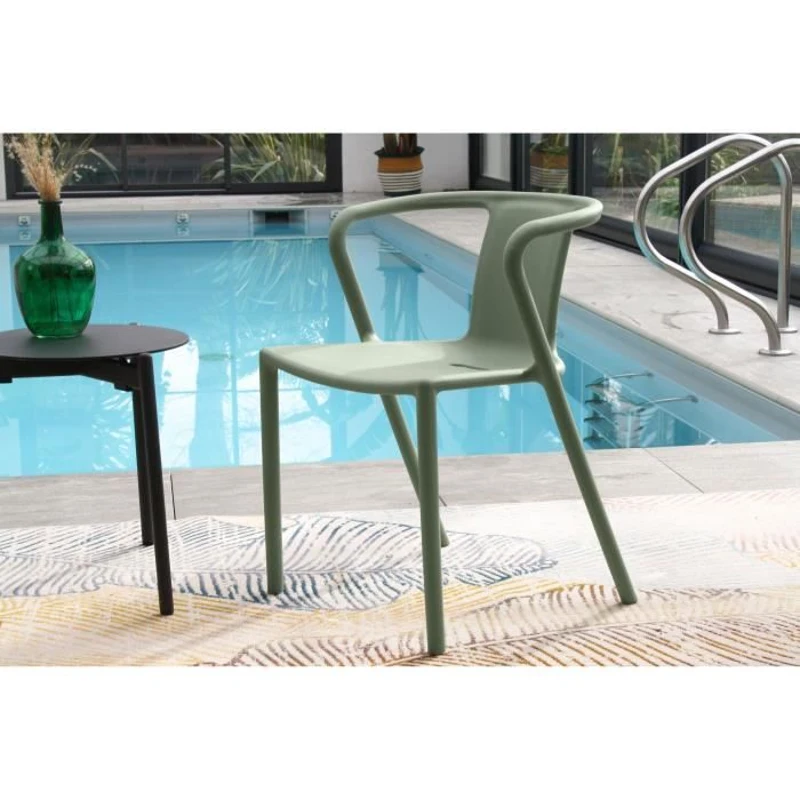 Lot composé de 2 fauteuils de jardin - CITY GARDEN - DIEGO-FT - Olive - Empilables