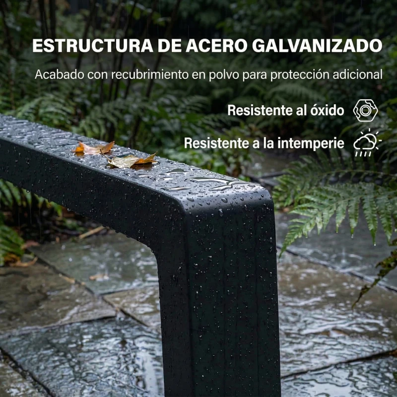 Outsunny Tumbona Plegable con Reposapiés Retráctil Respaldo Ajustable 5 Niveles Tela de Textilene Marco Acero Gris Oscuro