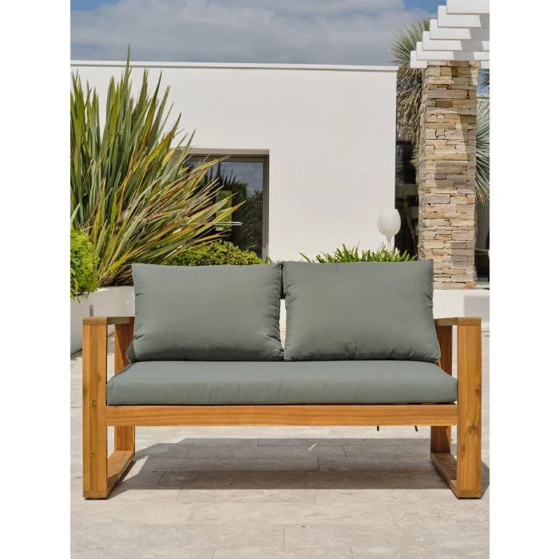 Salon bas de jardin - Olive - Bois d'acacia - 4 places - Aracaju