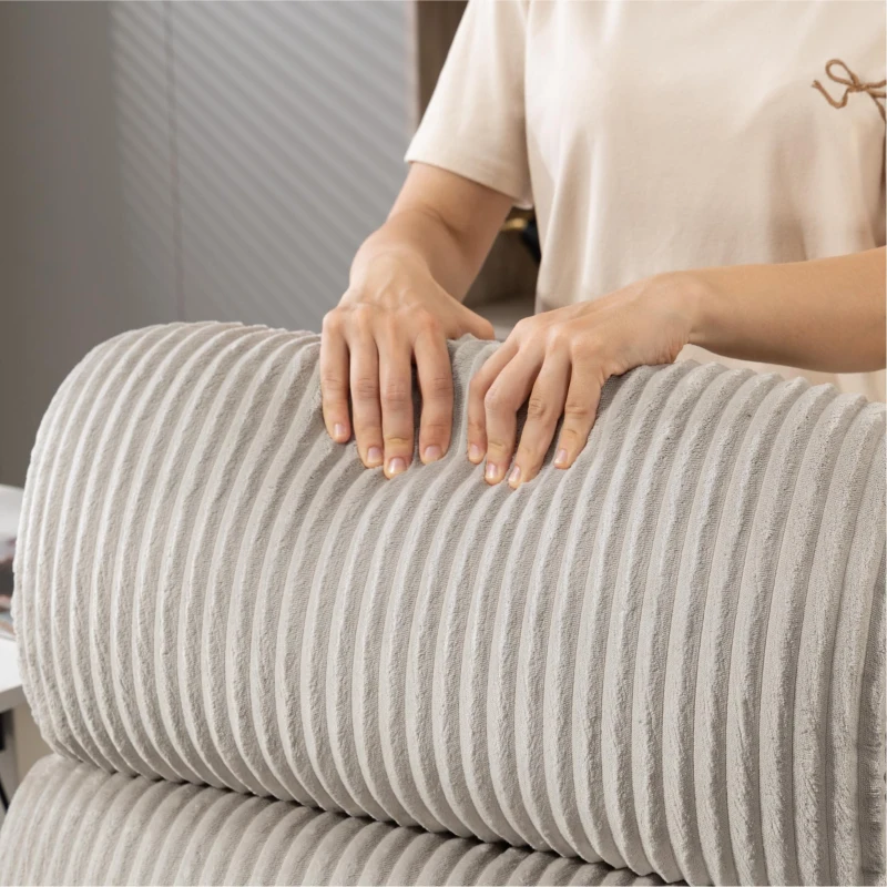 HOMCOM Silla de Oficina con Reposabrazos Respaldo Alto Reposacabezas Regulable Ruedas Altura Ajustable Giratoria Gris