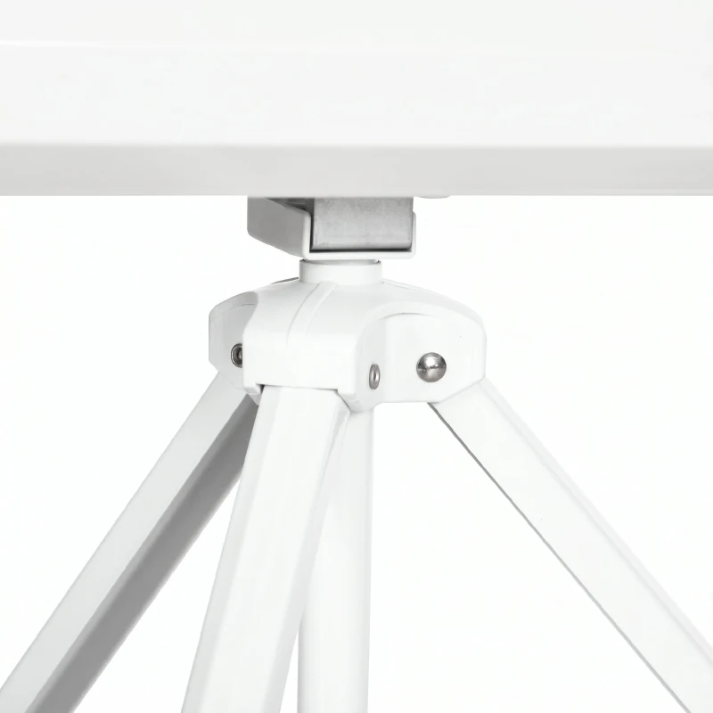 HOMCOM Ecran Proiector 84 Inch cu Trepied Reglabil, din Plastic și Metal, 200x8x118 cm, Alb