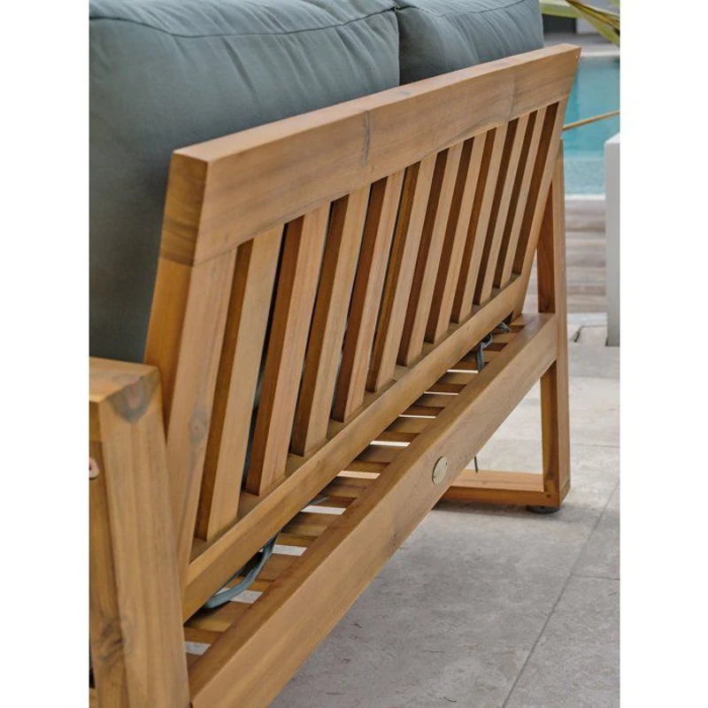 Salon bas de jardin - Olive - Bois d'acacia - 4 places - Aracaju