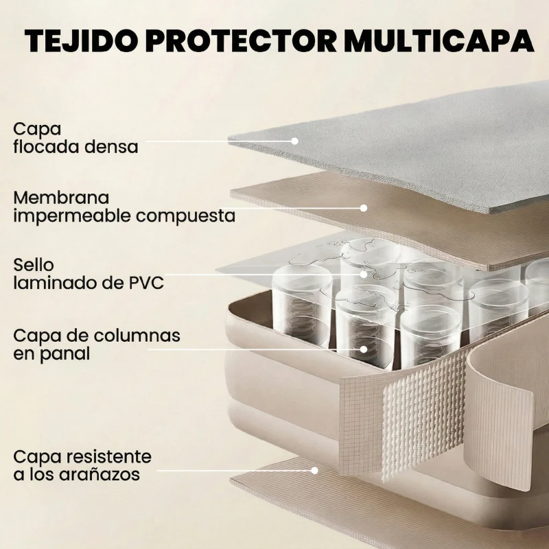Outsunny Colchón Hinchable Individual Plegable con Bomba Inflado 3 Min Desinflado 2 Min Bolsa Carga 200 kg 190x97x39 cm Caqui