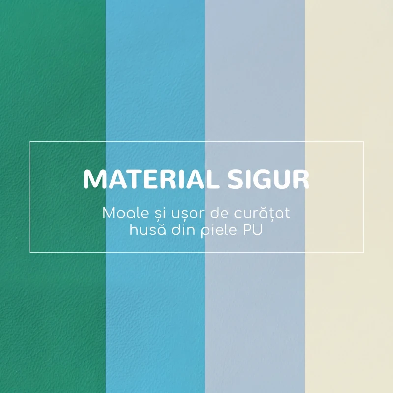 HOMCOM Set 4 Blocuri de Construcții Moi pentru Copii cu Vârsta de 1-3 Ani, Modulabile, Multicolor