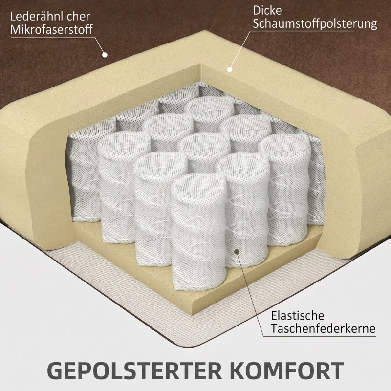 HOMCOM Fotoliu Relax cu Funcție de Ridicare, Reclinabil, cu Masaj și Încălzire din Catifea, Maro