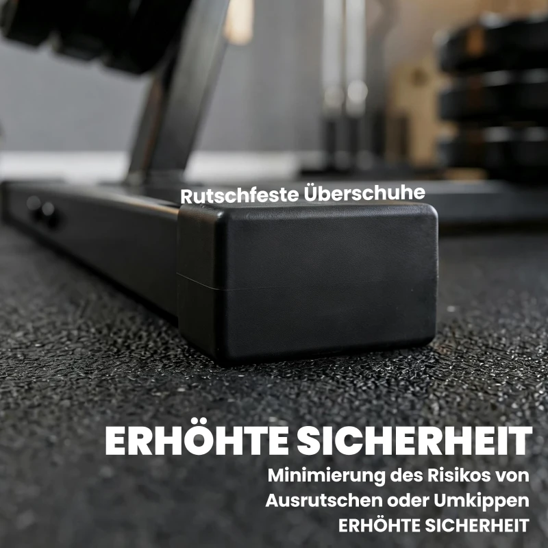 SPORTNOW Gewichtsständer für 2,5 cm Gewichtsscheiben, 200 kg Kapazität, Gewichtsständer