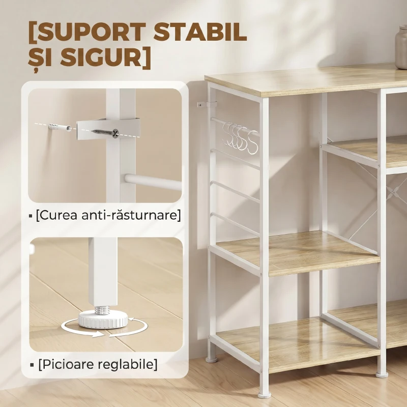 HOMCOM stație de cafea multifuncțională pentru depozitare