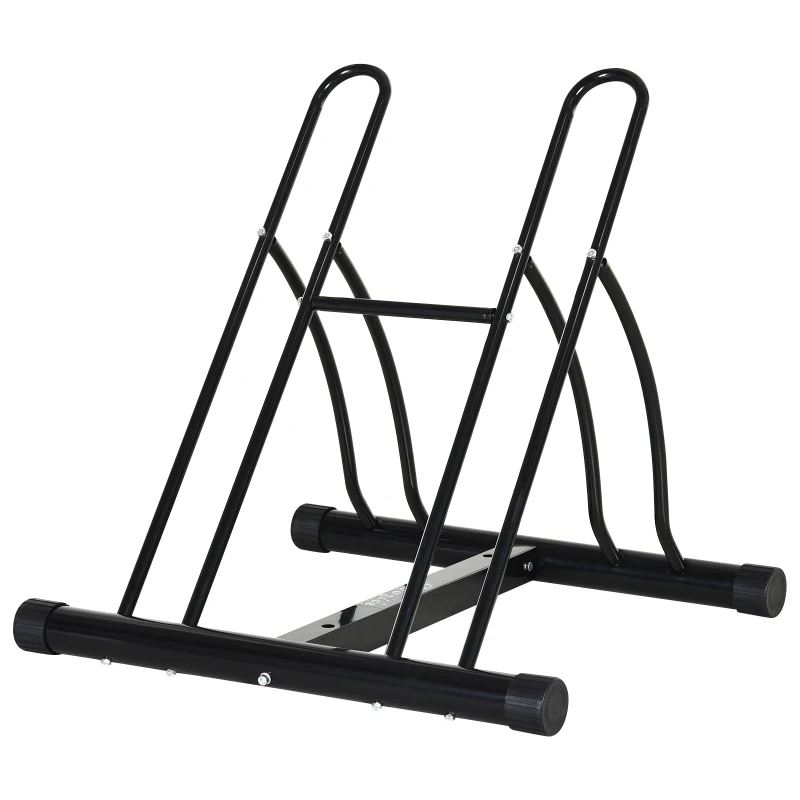 HOMCOM Fahrradständer, Montageständer, Fahrrad Zubehör, Metall, Schwarz, 60 x 54 x 57