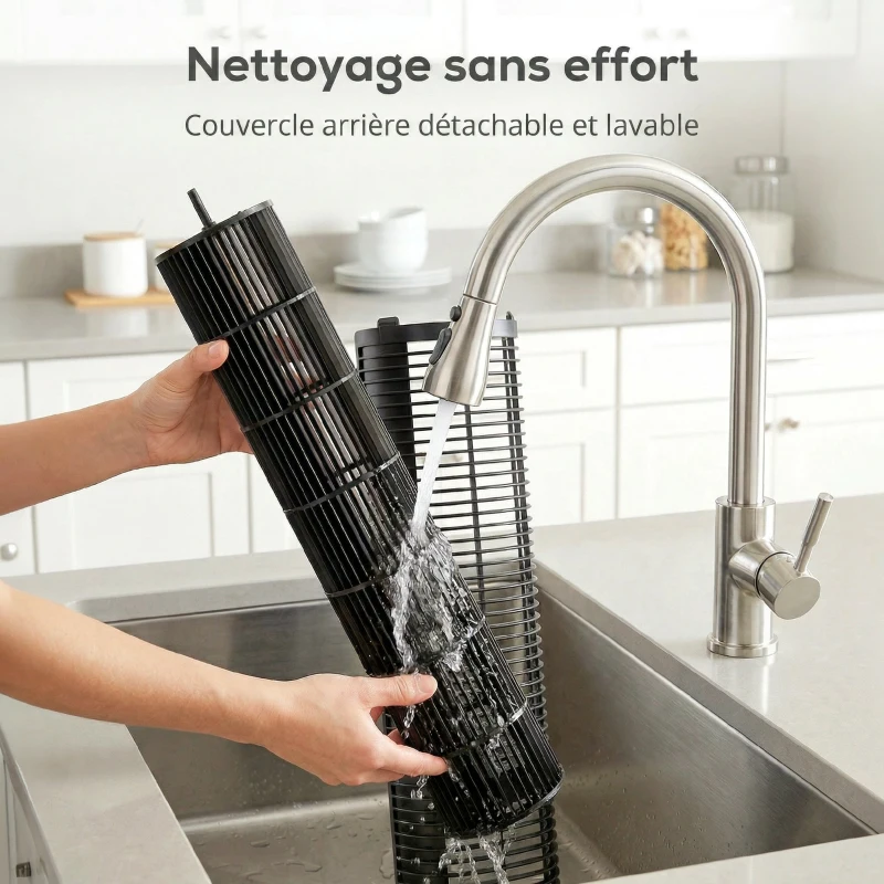 HOMCOM Ventilateur colonne silencieux 28dB, vitesse 8m/s, ventilateur tour chambre, 12 vitesses, 4 modes, minuterie 12H, noir