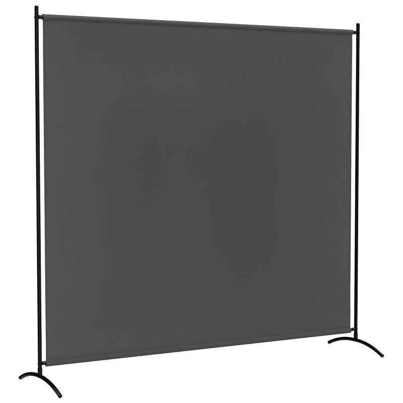 Outsunny Paravent Extérieur à Panneau Unique, Séparateur de Pièce de 180H cm avec Protection UV30+, Gris Foncé