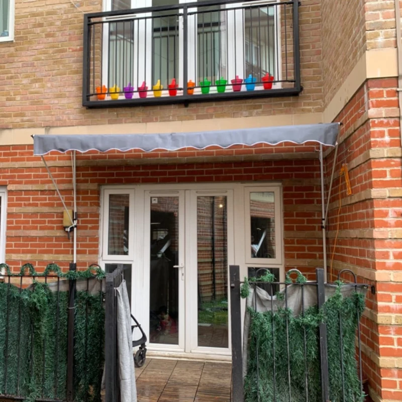 Outsunny 3x1.5m  Adjustable Outdoor Aluminium Frame Awning Grey