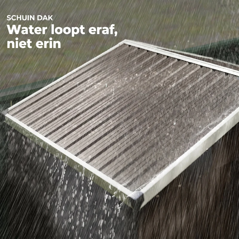 Outsunny Metalen tuinhuis 1,1 m², tuinschuur met zadeldak afsluitbare schuifdeur met handschoenen, 136 x 87 x 179 cm