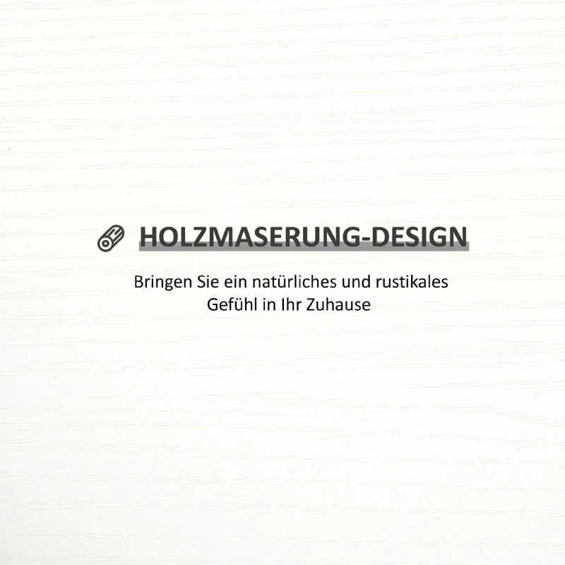 HOMCOM Set de 3 rafturi de perete pentru depozitare din lemn, 80x18x18 cm, alb