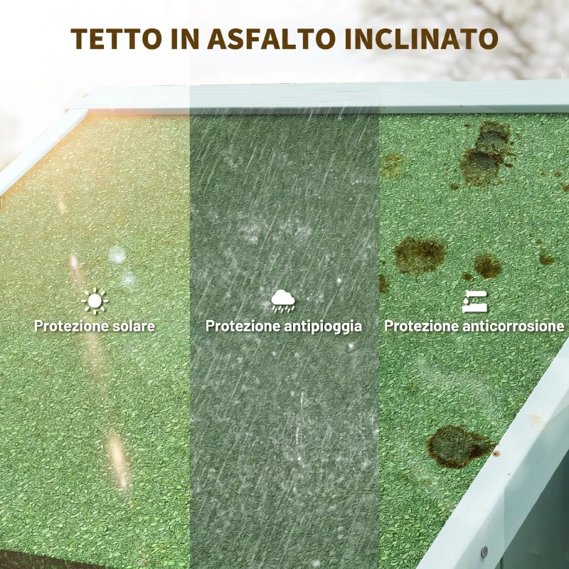 Outsunny Casetta da Giardino Porta Attrezzi in Legno con 3 Ripiani, 77x54.2x179cm, Blu