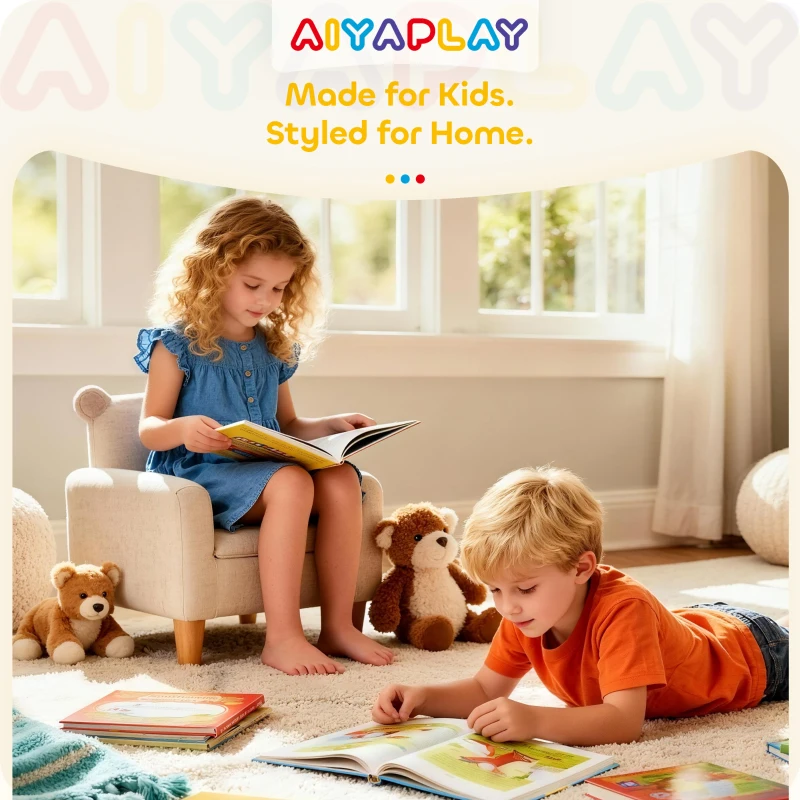 HOMCOM Kids Storage Unit, with Six Drawers - Blue