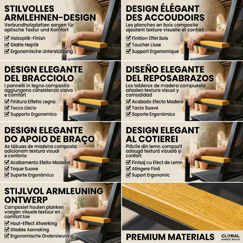 Outsunny Tuinmeubelset Metaal Zitgroep voor 4 Personen met Tweezitsbank, Stoelen en Salontafel 110x63,5x84 cm - Zwart