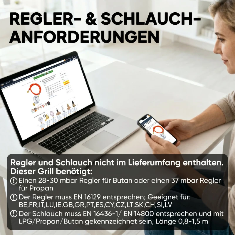 Outsunny Barbecue gaz 3+1 brûleurs en acier, puissance 9,5 kW, barbecue de jardin 2 grilles étagères latérales, 2 roues, noir