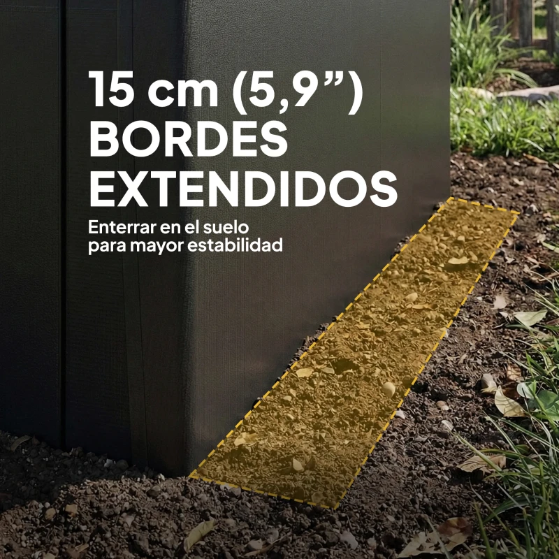 Outsunny Garaje Exterior para Coche 3x6 m Impermeable con Tejido PE Resistente Marco de Metal Galvanizado UPF 30+ Gris Oscuro