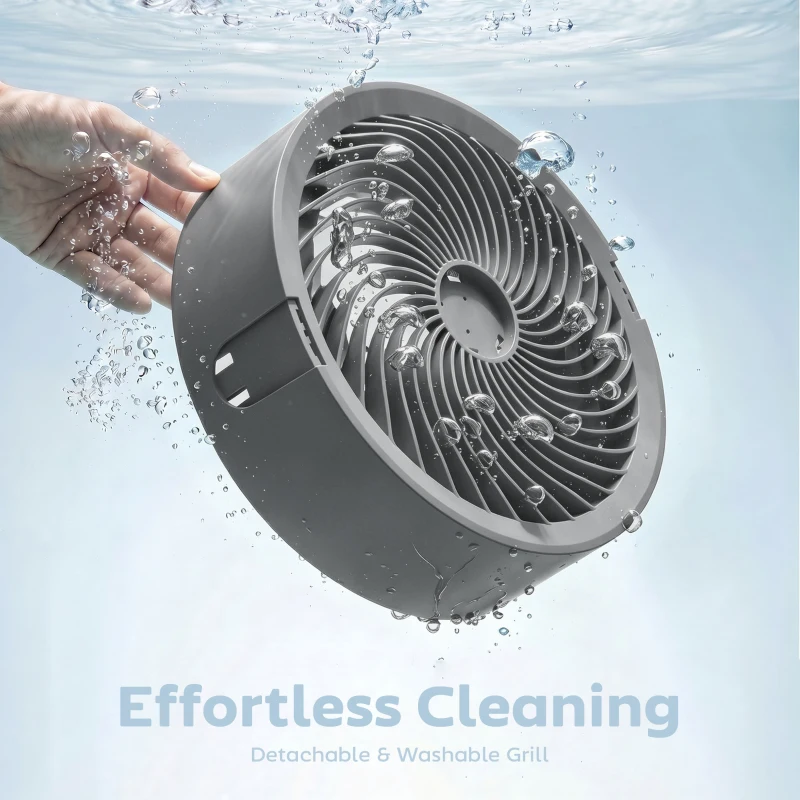 HOMCOM 20 dB Silent Standing Fan for Bedroom, 44" Pedestal Fan with 90° Oscillating, 8 Speeds and LED Light, Grey