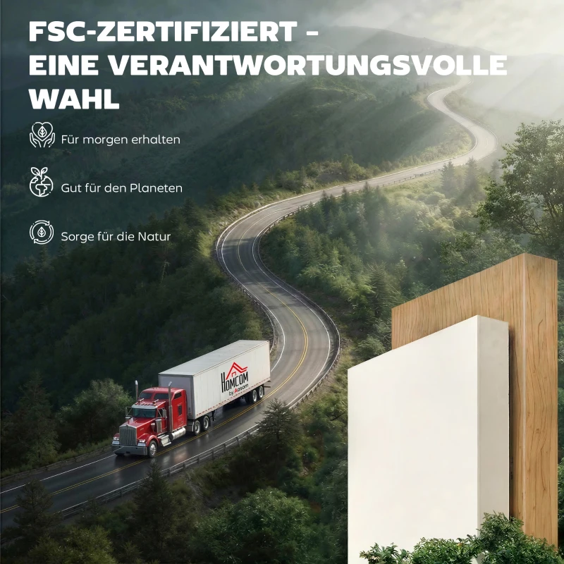 HOMCOM 180 cm Hoher Küchenschrank, Vorratsschrank mit Soft-Close-Türen und Verstellbaren Regalen, Hochglanz Weiß