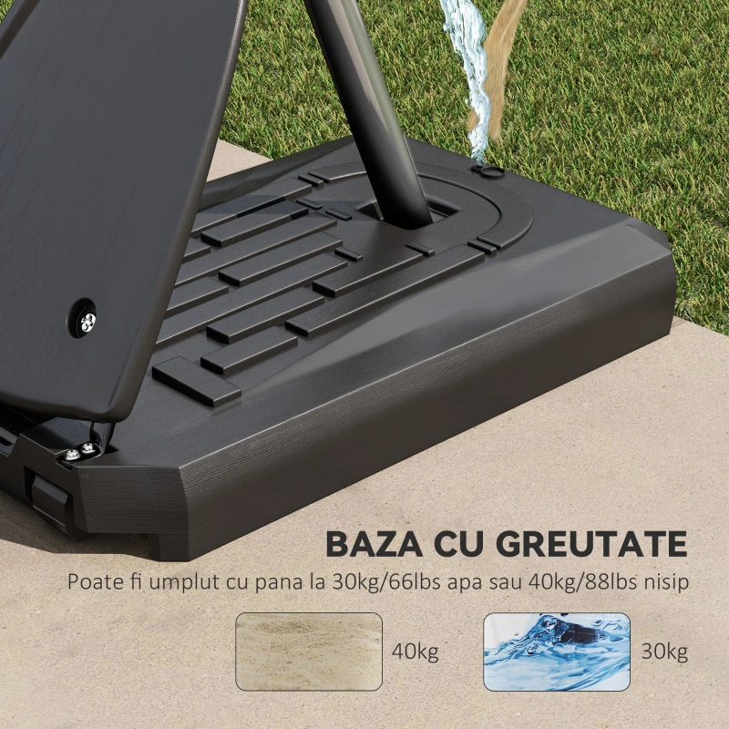 SportNow Cos Baschet Reglabil 2.4-2.9 m – Baza Stabila & Mobila