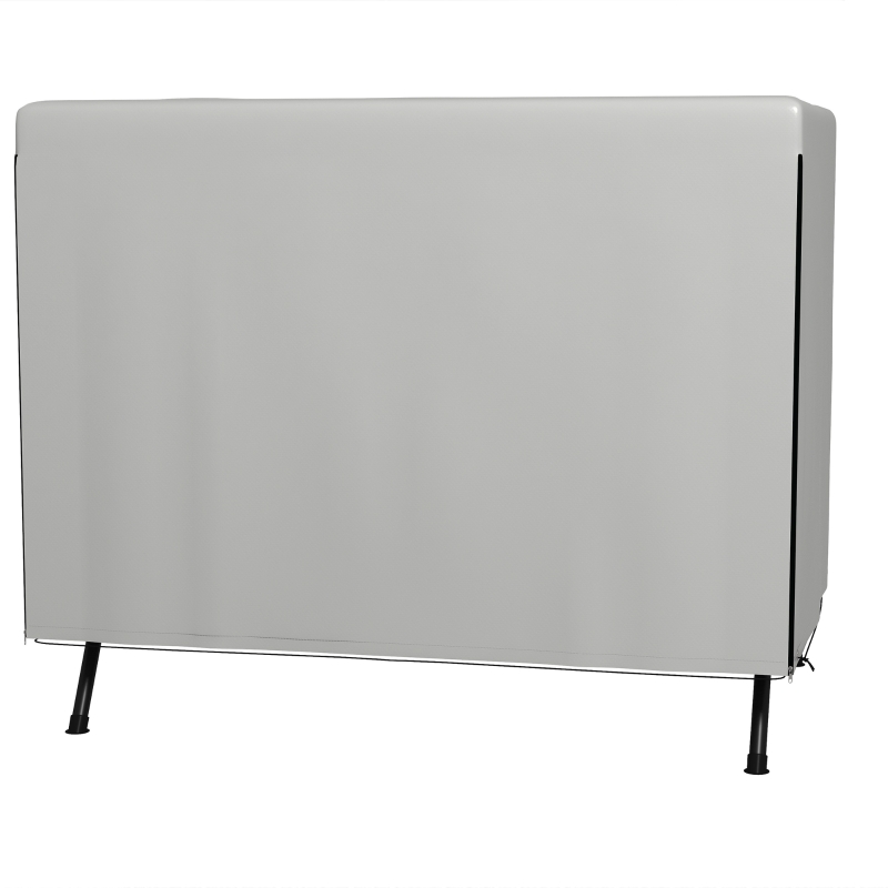 Outsunny Gartenmöbelabdeckung Abdeckung Schutzhülle für Outdoor-Möbel, 215 cm x 155 cm x 150 cm, Grau