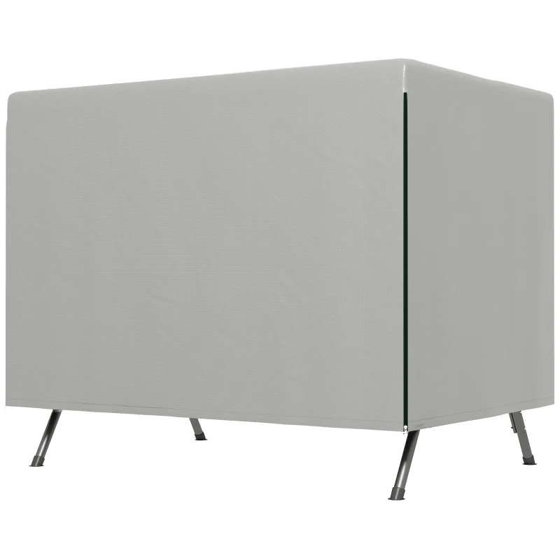 Outsunny Gartenmöbelabdeckung Abdeckung Schutzhülle für Outdoor-Möbel, 215 cm x 155 cm x 150 cm, Grau