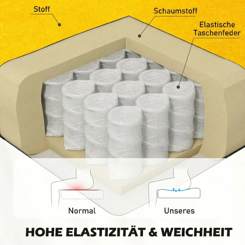 HOMCOM Sillón de Salón con Reposabrazos y Patas de Madera Butaca Carga 160 kg para Dormitorio Oficina 74x86x102 cm Amarillo