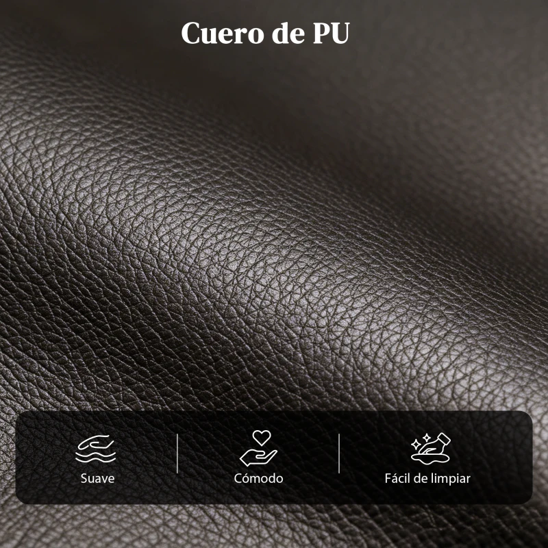 HOMCOM Sillón de Masaje Reclinable con Mando a Distancia Bolsillo Lateral y Temporizador Tapizado en PU 68x88x98 cm Marrón