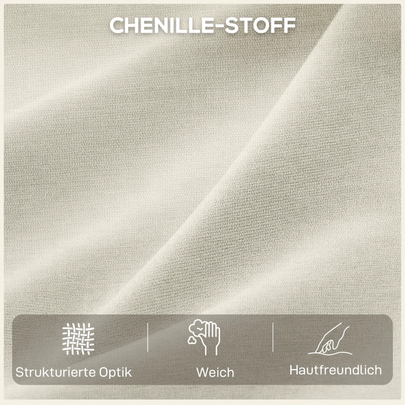 HOMCOM Relaxsessel Elektrisch mit Liegefunktion, Verstellbare Rückenlehne, Kopfstütze für Wohnzimmer Cremeweiß