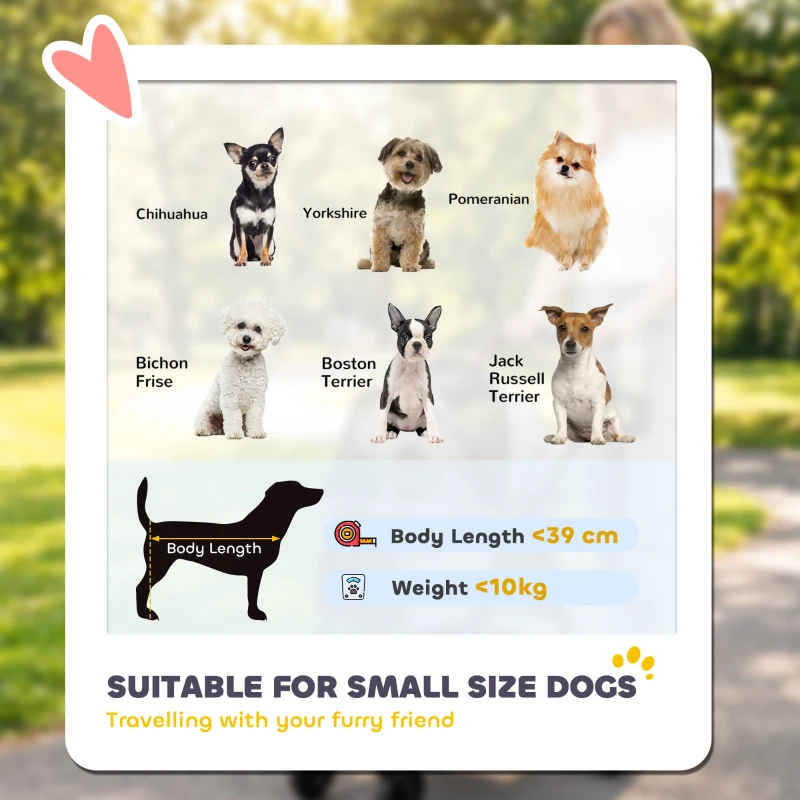 PawHut Dog Stroller, 3 in 1 Foldable Pet Stroller for Small Puppy Cat with Detachable Travel Carrier, Storage Basket, Grey